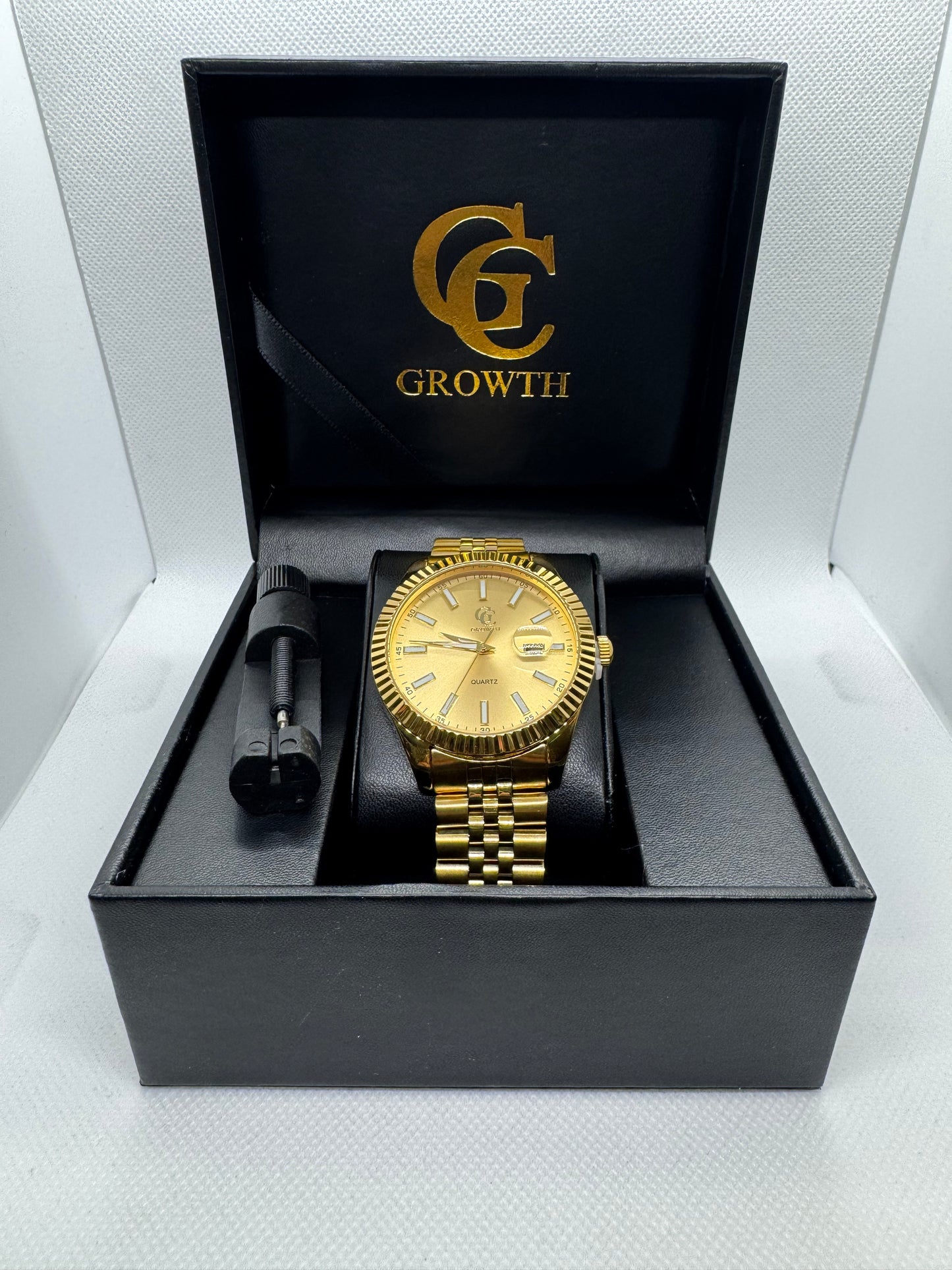 GC Gold Luxury Watch (Solid Band)