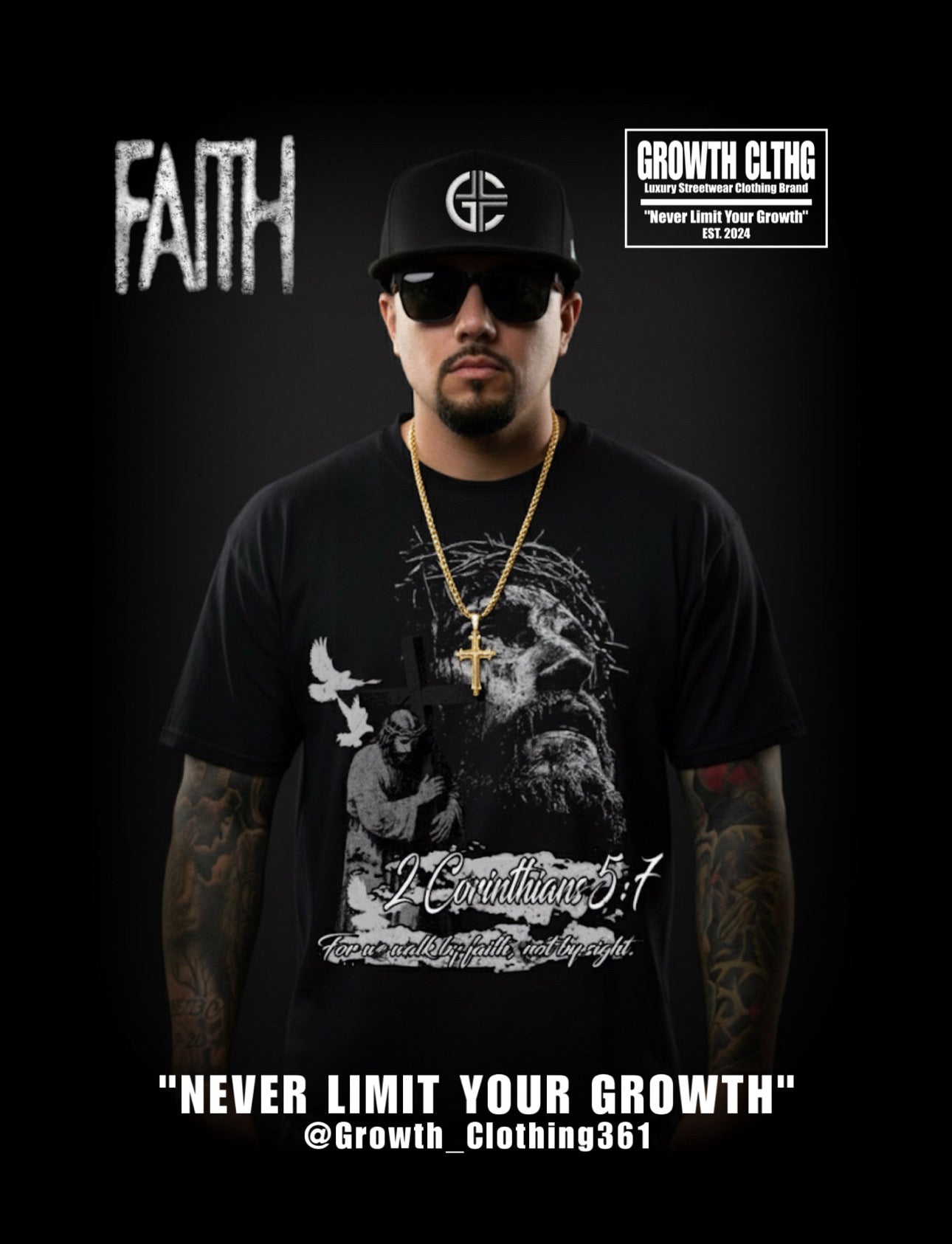 Faith Short Sleeve Heavyweight Unisex Tee – Bold & Durable