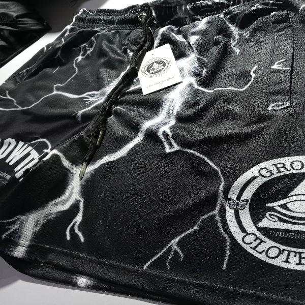 Lightning Bolt Mesh Shorts - Growth Clothing 361