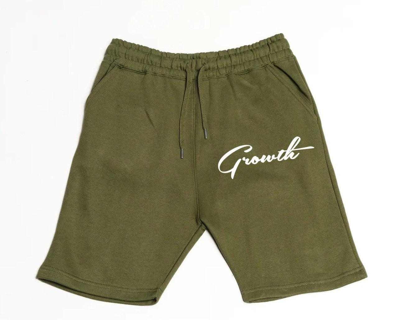 Growth Men's Comfort Fit French Terry Embroidered Shorts - Growth Clothing 361