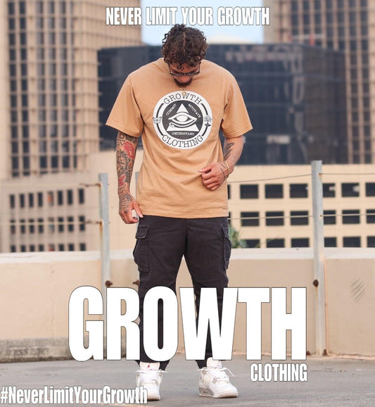 Growth Clothing Large Logo Success Heavyweight Unisex Tee Shirt - Growth Clothing 361